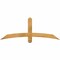 Ekena Millwork Bellingham Rough Sawn Timber Gable Bracket, Western Red Cedar, 60"W x 22"H x 2"D x 4"F, 9/12 Pitch GBW060X22X0204BEL00RWR - alternate 1